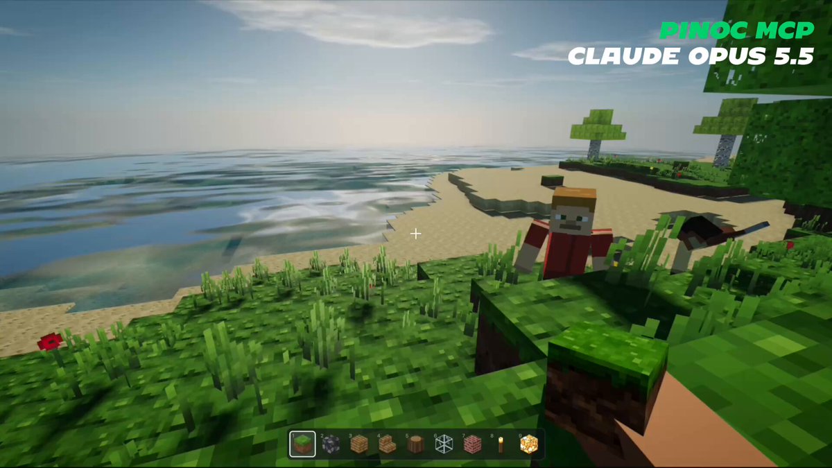 Create a playable version of Minecraft in my browser. Add advanced shaders that make it l…
