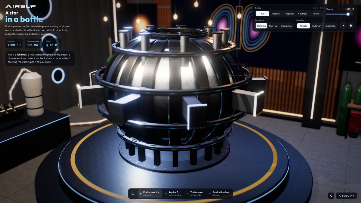 I asked Claude Opus 5.5 to explain how a fusion reactor works by building one you can tak…